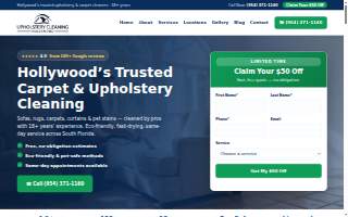 Upholstery Cleaning Hollywood website