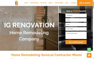 IG Renovation website