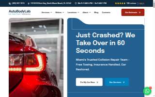 Collision Center of Miami - by Auto Body Lab website