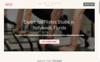 Pilates by Aviva website