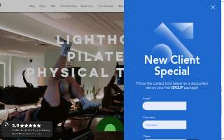 Lighthouse Pilates & Physical Therapy website