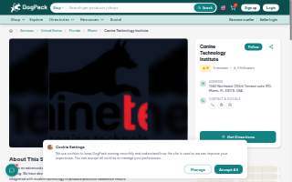 Canine Technology Institute - Miami Dog Boarding & Training School website