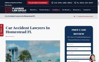 Flaxman Law Group Personal Injury & Car Accident Lawyer Homestead website