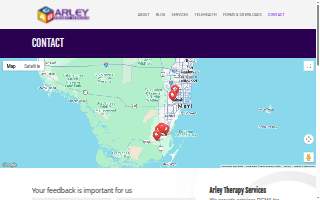 Arley Therapy Services website