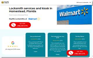 KeyMe Locksmiths of Homestead website