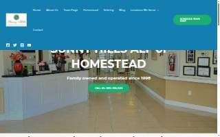 Sunny Hills Assisted Living Facility Homestead website