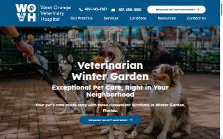 West Orange Veterinary Hospital at Hamlin website