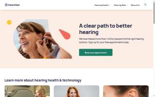 HearClear Audiology website