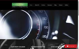 Main Street Collision website