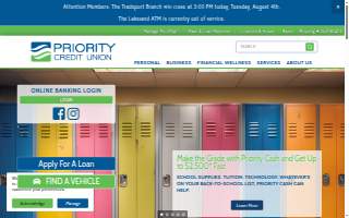 Priority Credit Union website