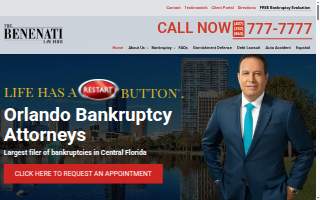 Benenati Law Firm website
