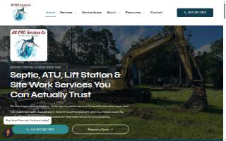 All PRO Services Co, Septic and Sitework website
