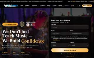 The World of Music School - Kissimmee website
