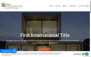 First International Title website