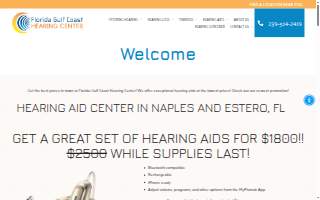 Florida Gulf Coast Hearing Center - Naples Location website