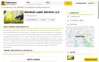 General Lawn Service LLC website
