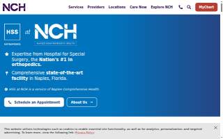 Naples Orthopedics website