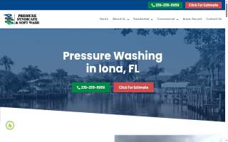 All-In Pressure Washing & Roof Cleaning LLC website
