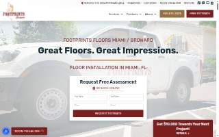 Footprints Floors Miami / Broward of Ives Estates website