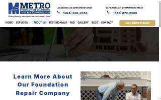 Metro Foundation Solutions website