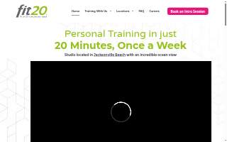 fit20 JAX Beach website