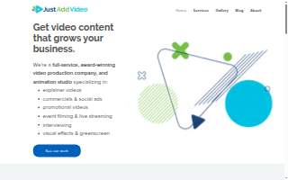 Just Add Video website