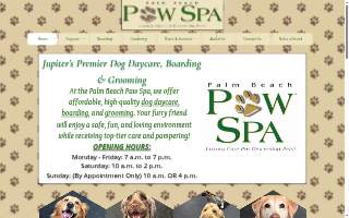 Palm Beach Paw Spa website