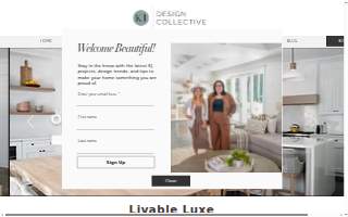 KJ Design Collective Interiors website