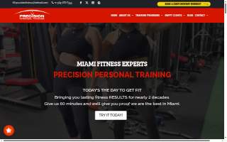 Precision Personal Training- Miami website