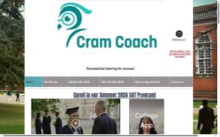Cram Coach Tutoring website