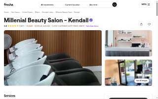 Millennial Beauty Salon - Kendall website