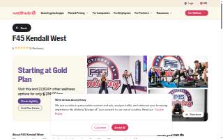 F45 Training Kendall West website