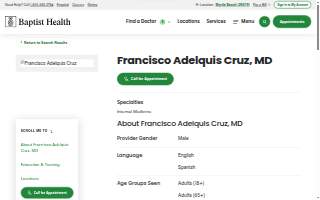 Francisco A. Cruz, MD FACP website