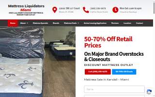 Mattress Kings website