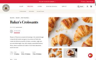 Croissants de France French Bakery website