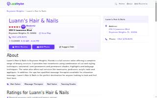 Luann's Hair & Nails website
