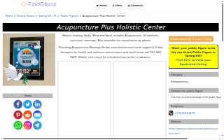 Acupuncture Plus Holistic Center website