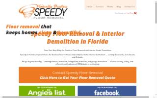 Speedy Floor Removal website