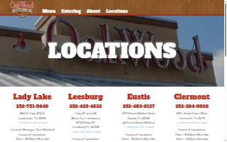 Oakwood Smokehouse website
