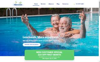Maverick Pool Care website