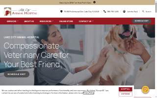 Lake City Animal Hospital website