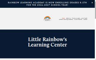 Little Rainbow's Learning Center website