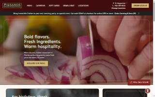 Piesanos Stone Fired Pizza - Lake City website