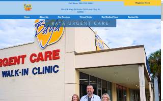 Baya Urgent Care website