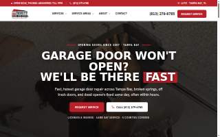 Trinity Garage Door Service - Lutz website
