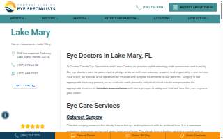 Central Florida Eye Specialists website