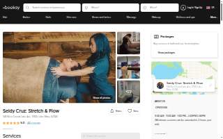 Seidy Cruz: Stretch & Flow website