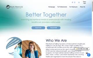 Elite Medical Staffing website
