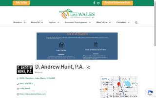 D. Andrew Hunt P. A. website