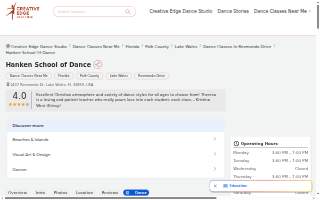 Hanken School of Dance website